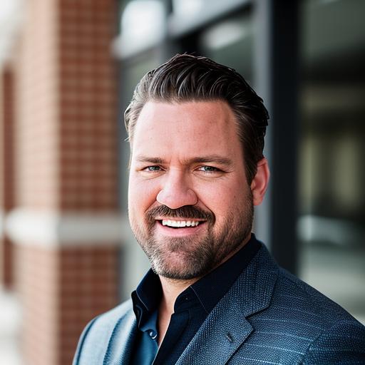 Brandon Hills smiling headshot in front of a brick wall